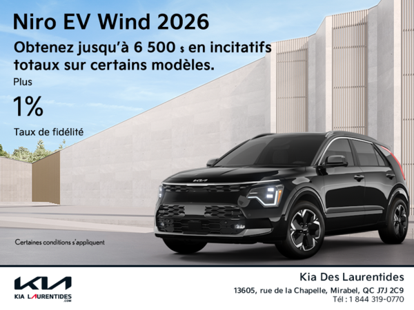 Le Kia Niro EV 2026!
