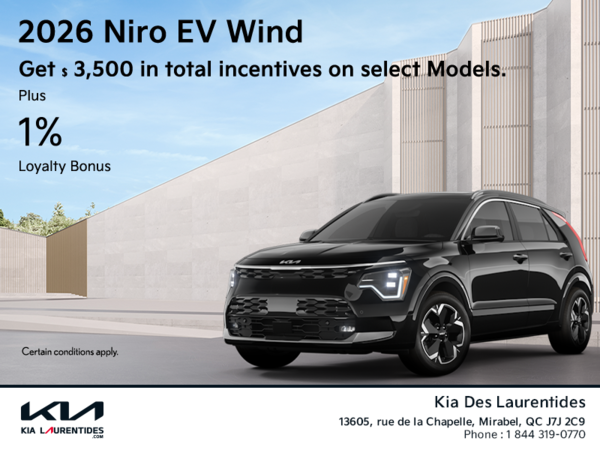 Get the 2026 Kia Niro EV Wind!