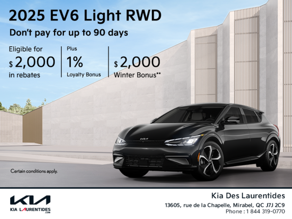 Get the 2025 Kia EV6!