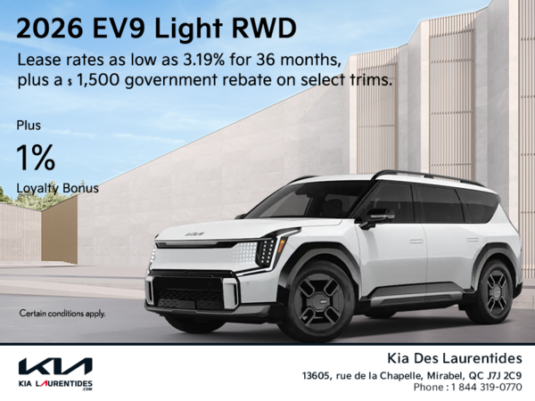 Get the 2026 Kia EV9!