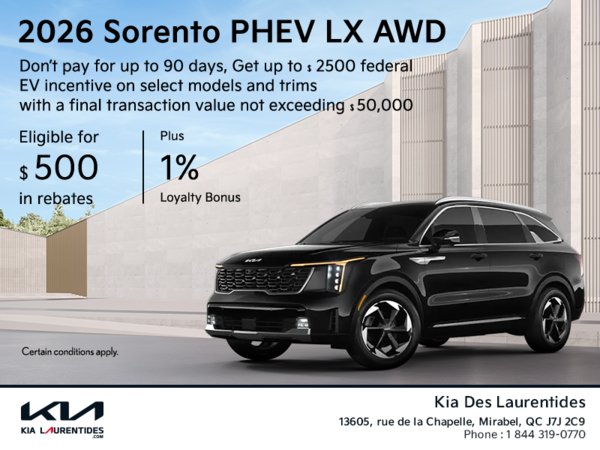 Get the 2026 Kia Sorento!