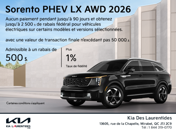 Le Kia Sorento 2026!