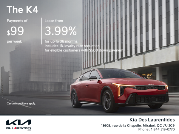 Get the Kia K4 !