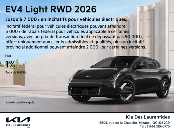 La Kia EV4 2026!