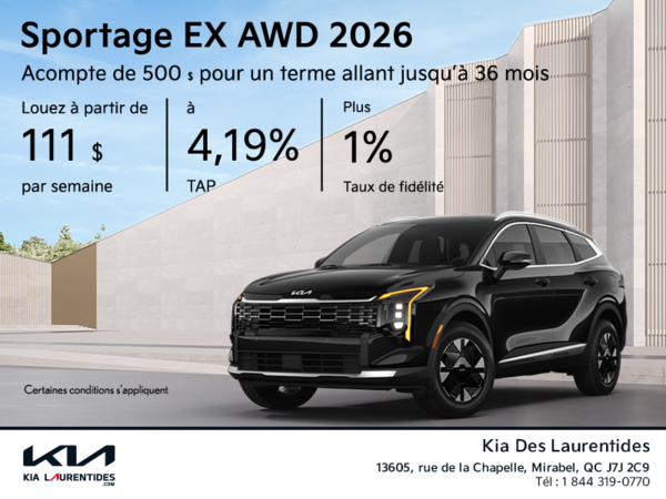 Le Kia Sportage 2026!