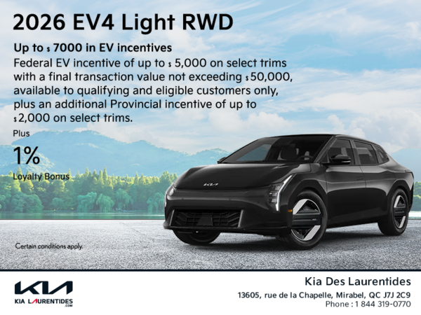 Get the 2026 Kia EV4!