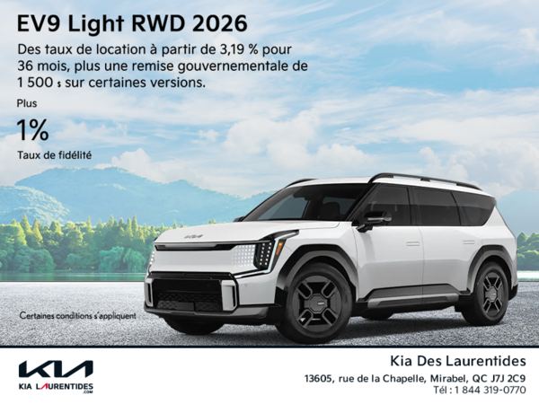 La Kia EV9 2026!