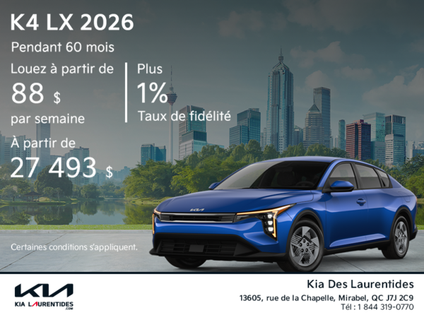 Kia K4 LX 2026
