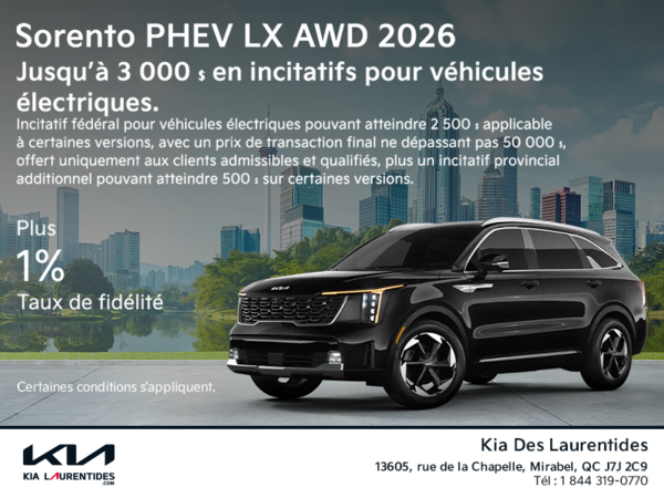 Kia Sorento PHEV 2026 