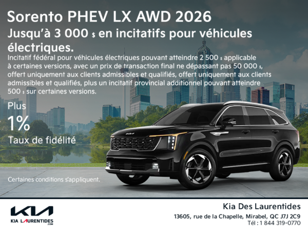 Kia Sorento PHEV 2026 