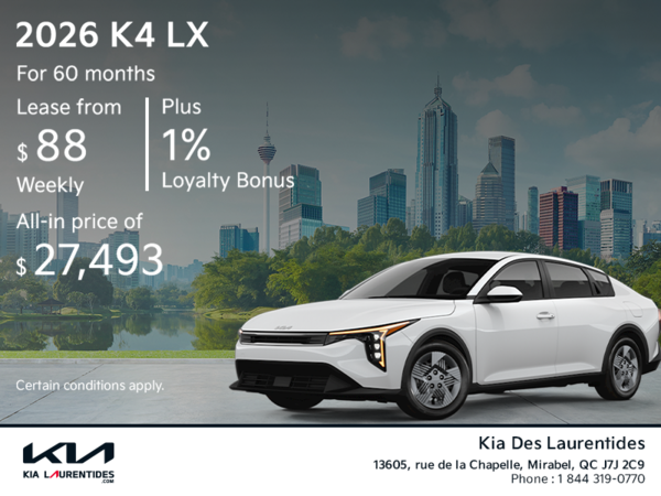 2026 Kia K4 LX