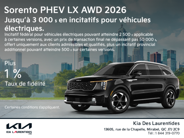Kia Sorento PHEV 2026 