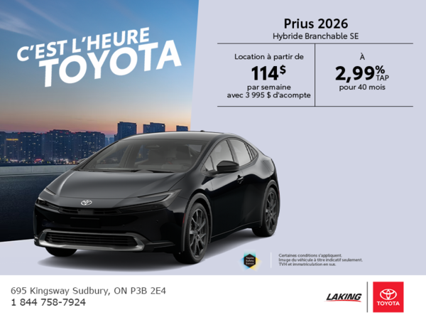 Toyota Prius Plug-In Hybrid 2026