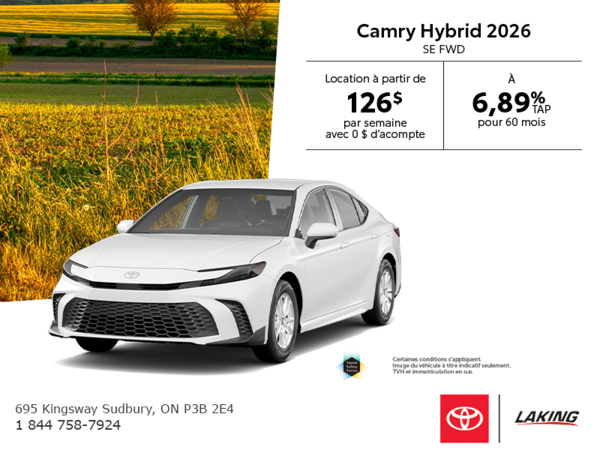 Toyota Camry Hybrid 2026