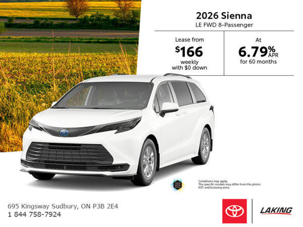 2025 Toyota Sienna Hybrid LE FWD 8-Passenger