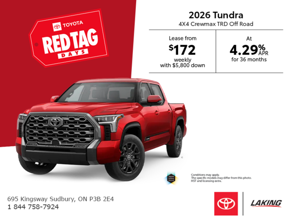 2026 Toyota Tundra 4x4 Crewmax TRD Off Road