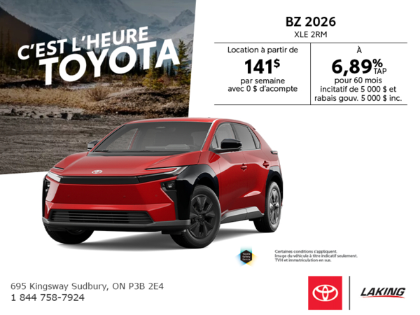 Toyota bZ 2026
