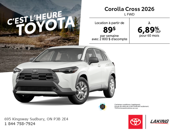 Toyota Corolla Cross 2026