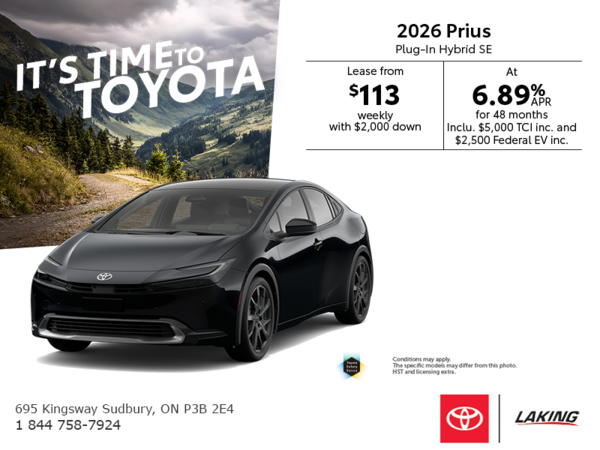 2026 Toyota Prius Plug-In Hybrid