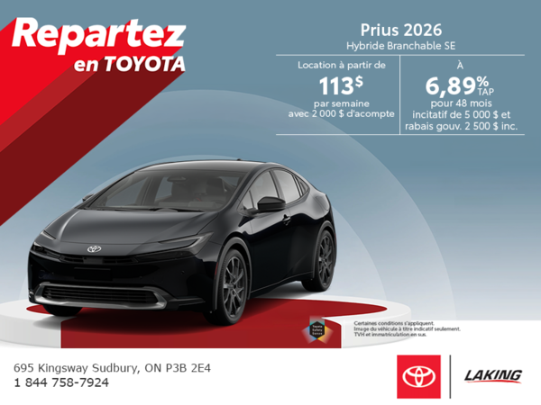 Toyota Prius Plug-In Hybrid 2026