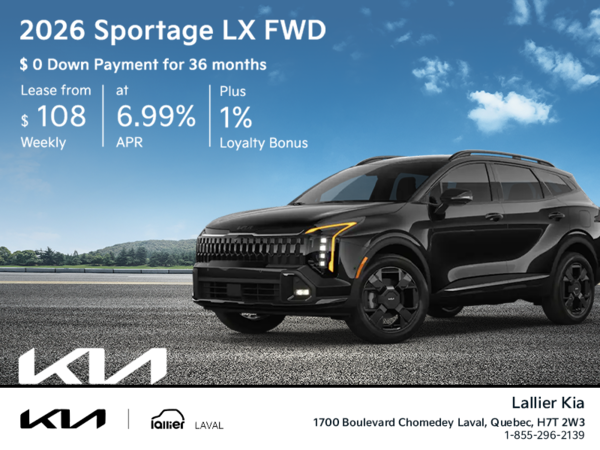 Get the 2026 Kia Sportage!