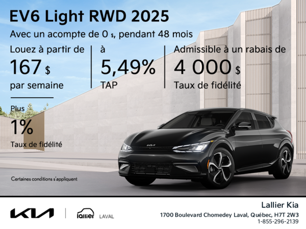 La Kia EV6 2025!