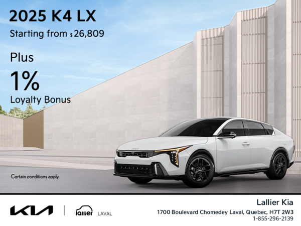 Get the 2025 Kia K4 !