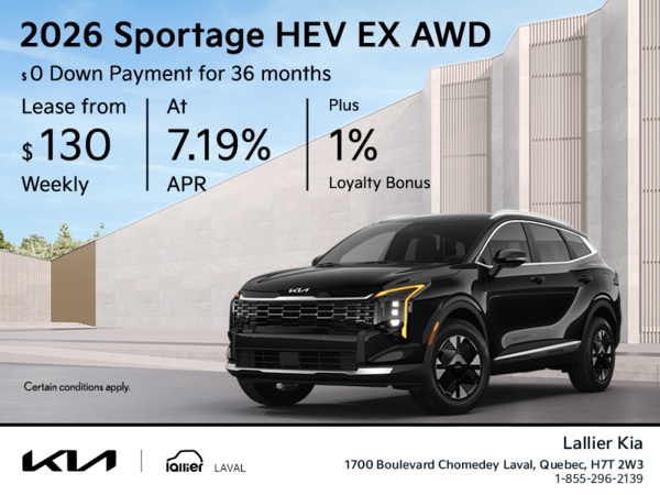 Get the 2026 Kia Sportage!