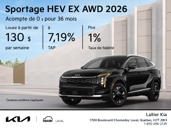 Le Kia Sportage 2026!