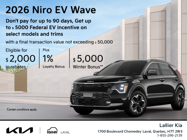 Get the 2026 Kia Niro EV Wave!