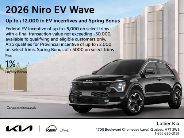 Get the 2026 Kia Niro EV Wave!