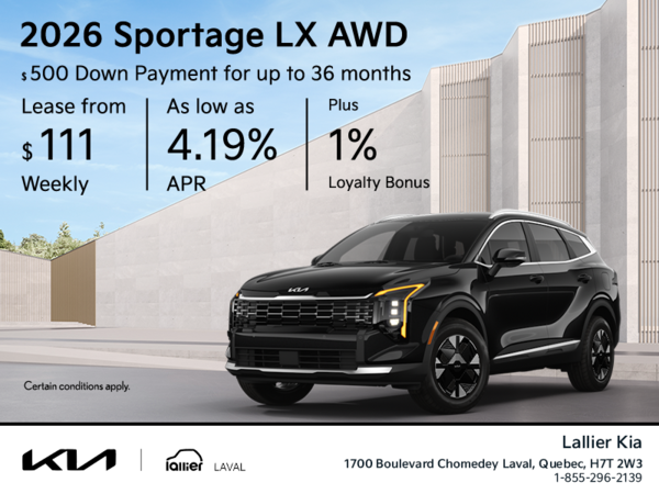 Get the 2026 Kia Sportage!