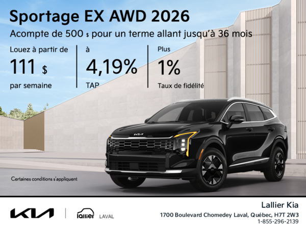 Le Kia Sportage 2026!