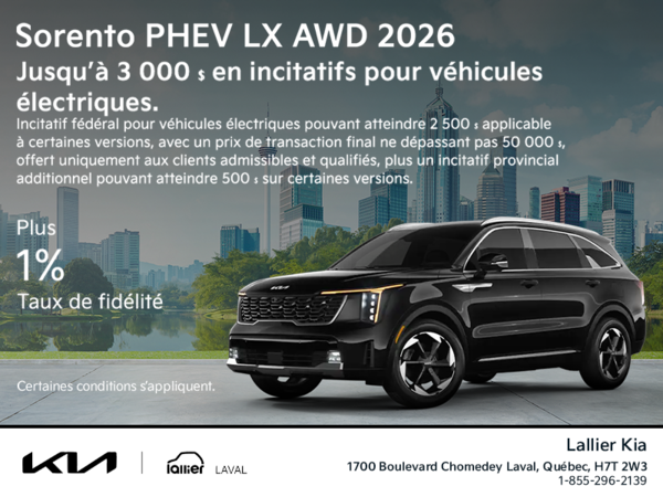 Kia Sorento PHEV 2026 