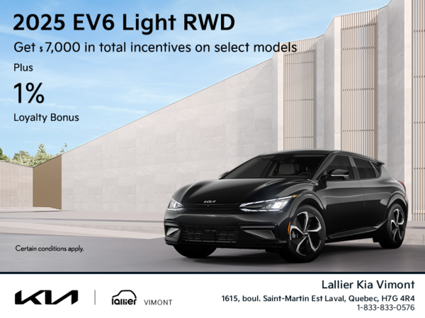 Get the 2025 Kia EV6!