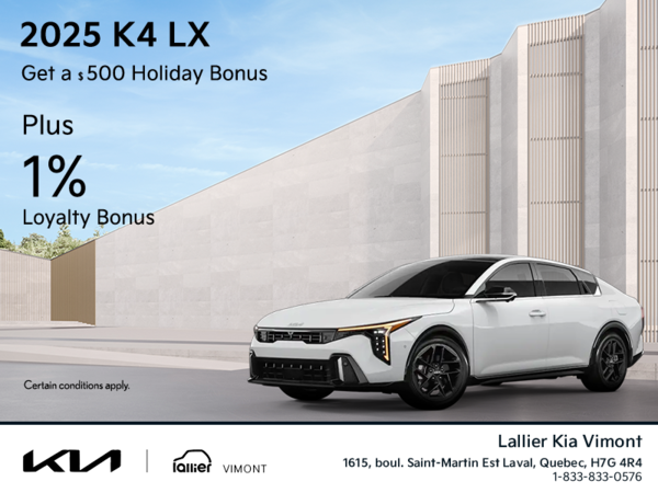 Get the Kia K4 !