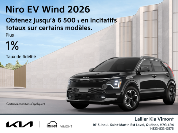 Le Kia Niro EV 2026!
