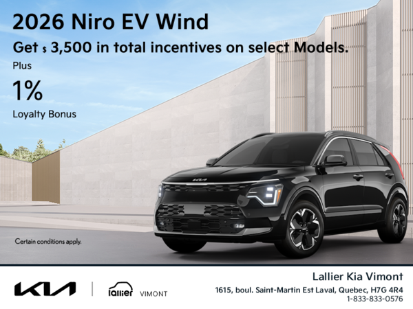 Get the 2026 Kia Niro EV Wind!