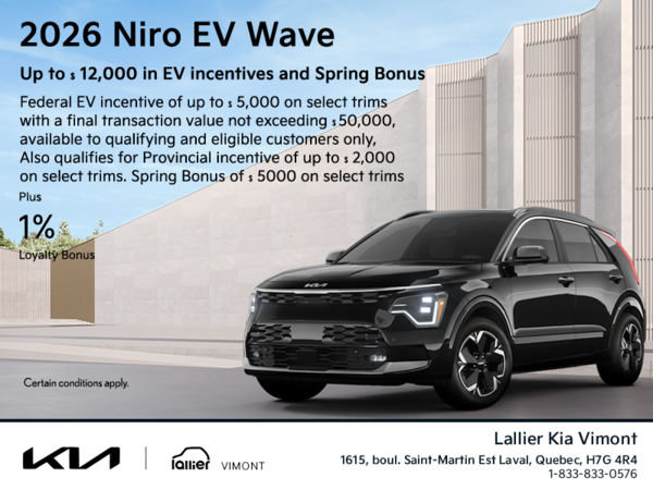 Get the 2026 Kia Niro EV Wave!