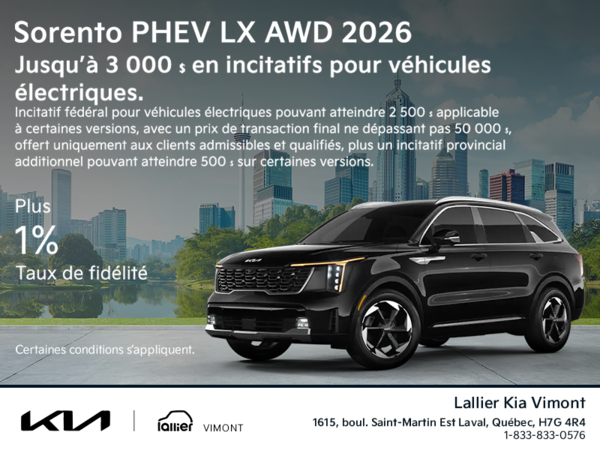 Kia Sorento PHEV 2026 