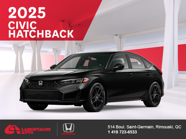 Get the 2025 Honda Civic Hatchback! 
