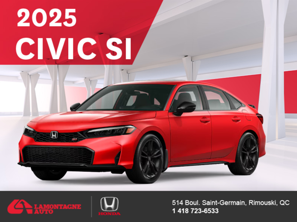 Get the 2025 Honda Civic Si! 