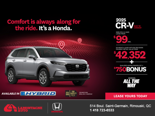 Get the 2025 Honda CR-V! 