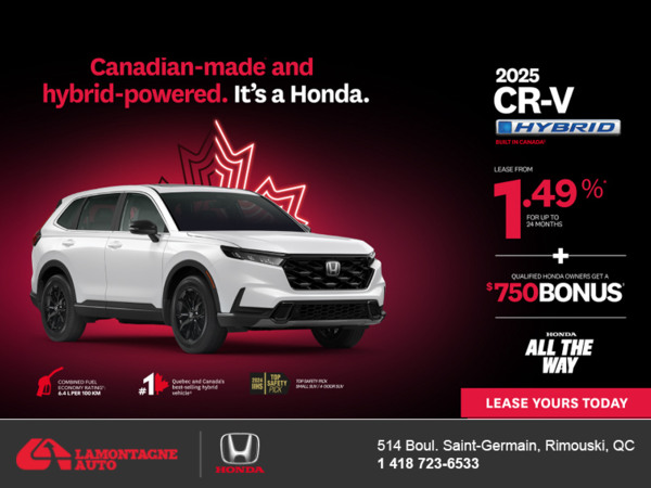 Get the 2025 Honda CR-V Hybrid!