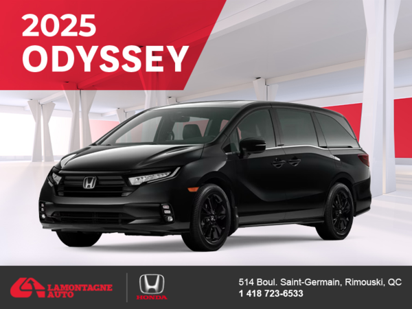 Get the 2025 Honda Odyssey! 
