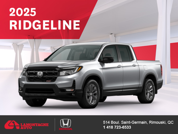Get the 2025 Honda Ridgeline! 