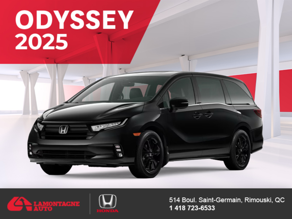 Obtenez le Honda Odyssey 2025 !