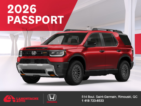 Get the 2026 Honda Passport! 