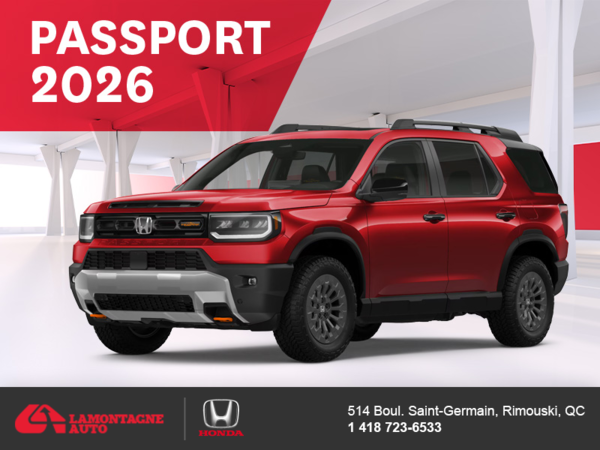 Obtenez le Honda Passport 2026 !