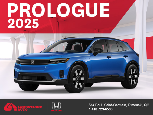 Obtenez le Honda Prologue 2025 !